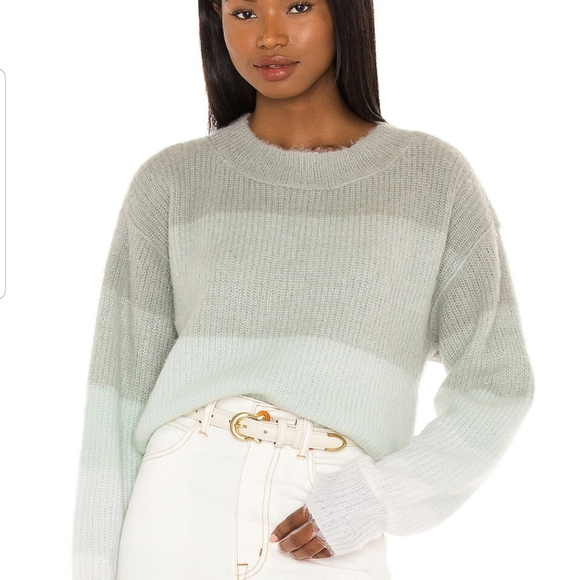 Free People Sweaters - Free People Autumn Sky Stripe Cloud Combo Sweater Medium